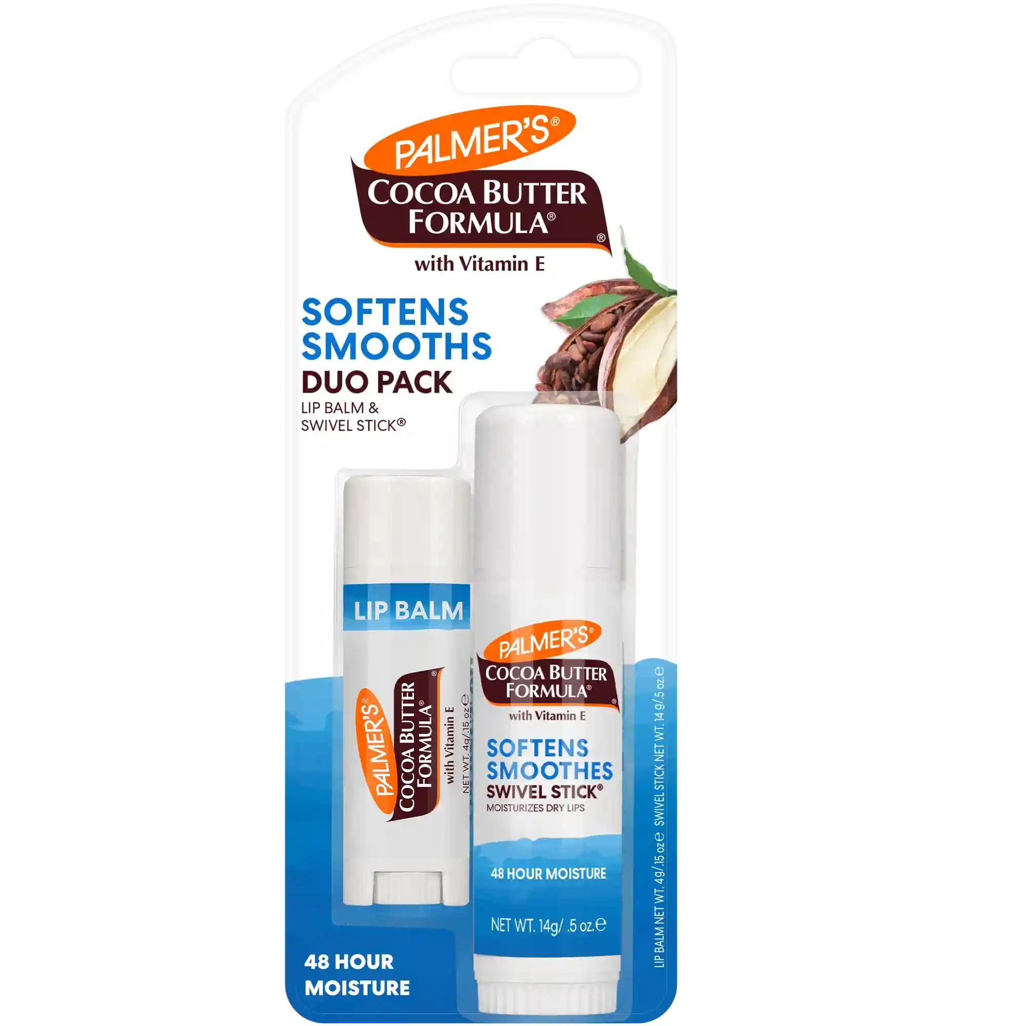 Cocoa Butter Lip Balm & Swivel Stick Duo